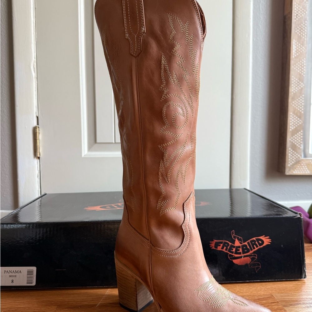 Freebird Women's Tan Heeled Boots